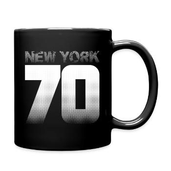 NYC 70 – Manhattan Vibes & Brooklyn Bridge - Tasse einfarbig - Schwarz - Rechts
