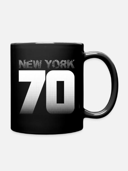 NYC 70 – Manhattan Vibes et pont de Brooklyn - Mug uni - noir