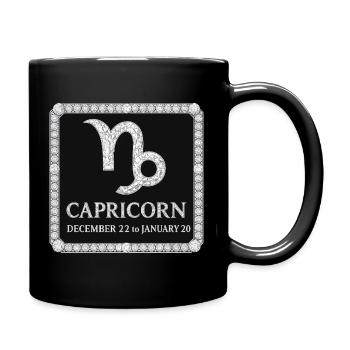 Signe du zodiaque Capricorne - Mug uni - noir - Droite
