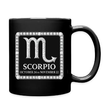 Signe du zodiaque Scorpion - Mug uni - noir - Droite