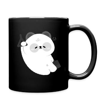 Sleepy Panda Kawaii Tee - Full Colour Mug - black - Right