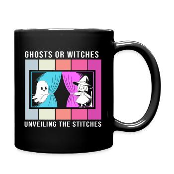 Halloween Gender Reveal - Full Colour Mug - black - Right
