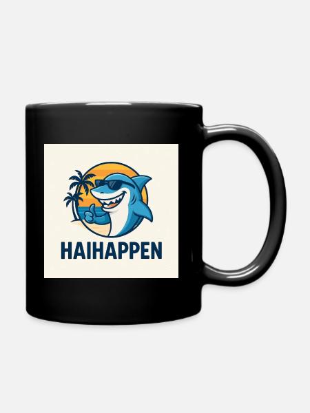 HaiHappen Strandshark Sonnenbrille - Tasse einfarbig - Schwarz