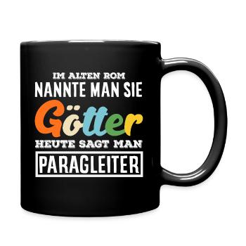 Aventure en parapente Les dieux du parapente - Mug uni - noir - Droite