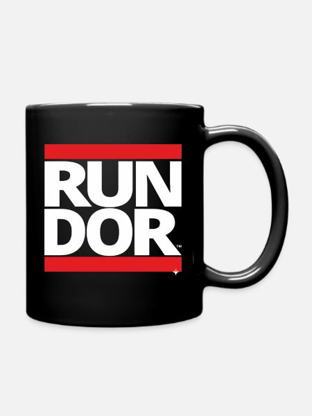 run - Tasse einfarbig - Schwarz