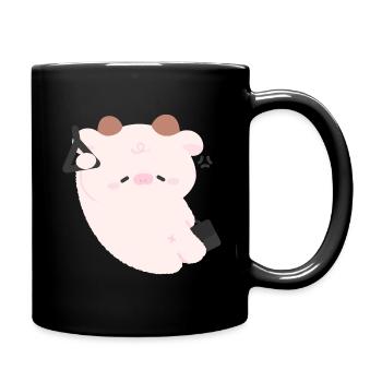 Trajet de la vache fatiguée - Mug uni - noir - Droite