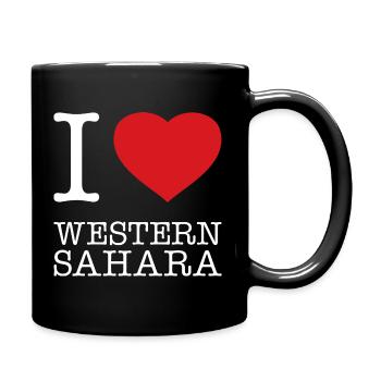 I love Western Sahara - Full Colour Mug - black - Right
