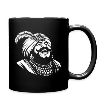 Laughing Ali Baba Design - Full Colour Mug - black - Right