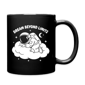 Astronaute rêveur - Mug uni - noir - Droite