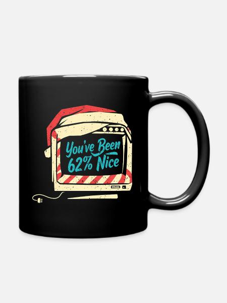 Tech Weihnachtsmann KI Humor Sarkastisch Geschenk - Tasse einfarbig - Schwarz