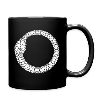 Anneau serpent Ouroboros Cercle - Mug uni - noir - Droite