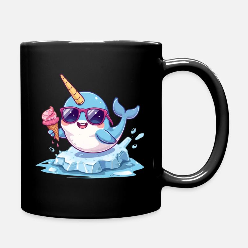 narval_glace - Full Colour Mug - black