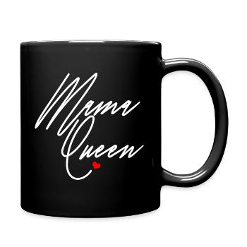 Mama Queen Black Afro Mom Melanin Proud Black Moms - Full Colour Mug - black - Right