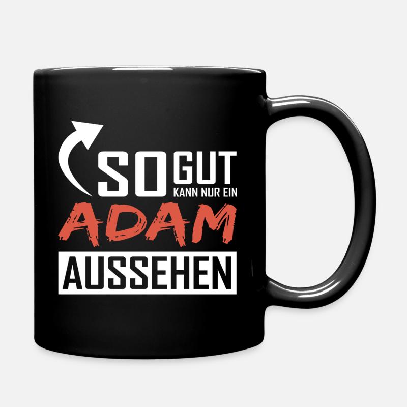 Seul un Adam peut être aussi beau - Mug uni - noir