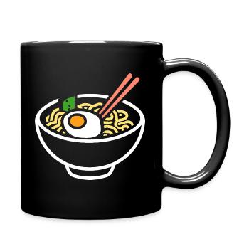 Ramen - Tasse einfarbig - Schwarz - Rechts