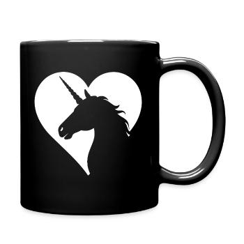 Cute Unicorn Magical - Full Colour Mug - black - Right