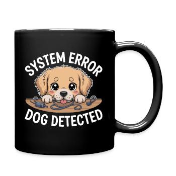 Cute Labrador Funny Dog Troublemaker - Full Colour Mug - black - Right