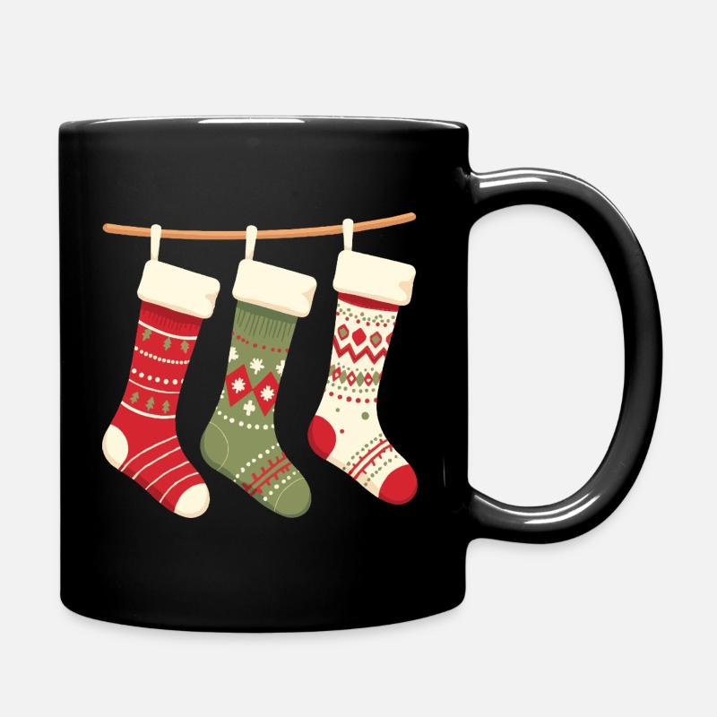 Modèle de Noël des Trois Bas, - Mug uni - noir