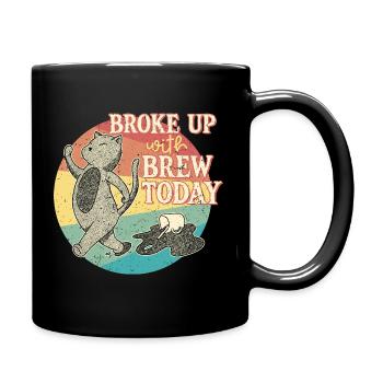 Kaffeeentzug Koffeinfrei Ex-Kaffeetrinker - Tasse einfarbig - Schwarz - Rechts