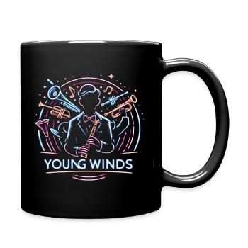 Neon Jazz Jeunes Vents - Mug uni - noir - Droite