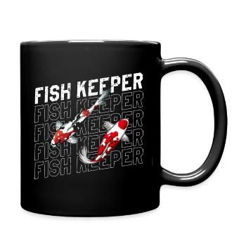 Fish Keeper Fish Pond Style Hobby Style minimaliste - Mug uni - noir - Droite