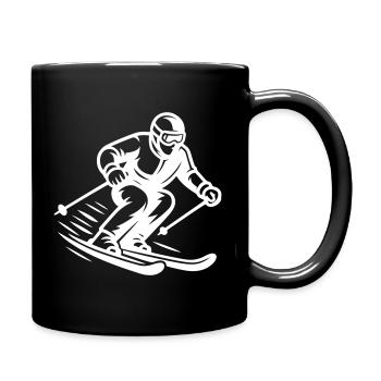 Ski Sport Silhouette - Full Colour Mug - black - Right