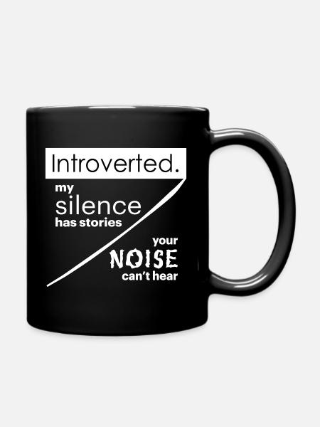 Citations d’introverti - Mug uni - noir