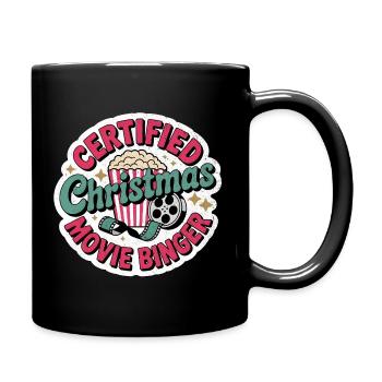 Zertifizierter Weihnachtsfilm-Binger - Tasse einfarbig - Schwarz - Rechts