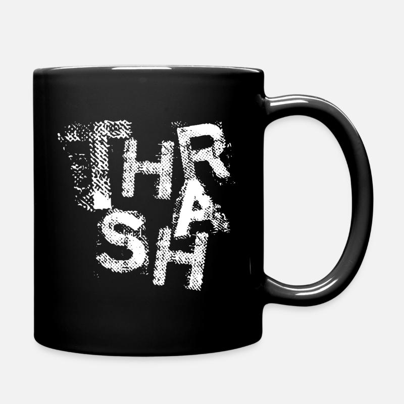Grunge-Thrash-Metal-Typografie - Tasse einfarbig - Schwarz