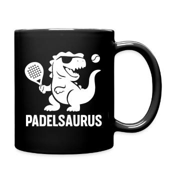 Padel amusant | Padelsaurus - Mug uni - noir - Droite
