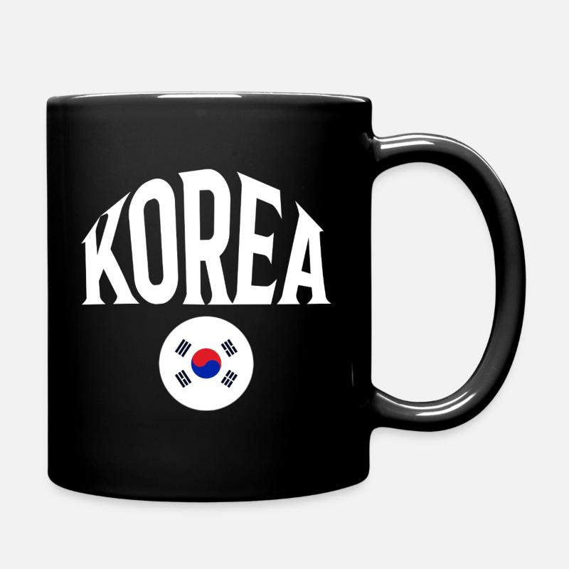 Korea - Tasse einfarbig - Schwarz