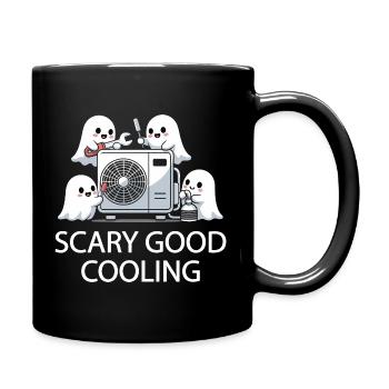 Conception HVAC fantôme d’Halloween - Refroidissement effrayant - Mug uni - noir - Droite