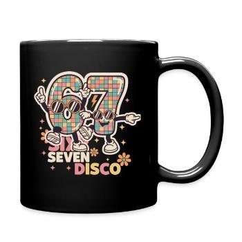 67 Six Seven Drôle Italie Disco Ball Rétro - Mug uni - noir - Droite