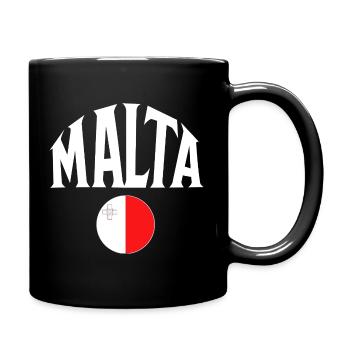 Malta - Tasse einfarbig - Schwarz - Rechts