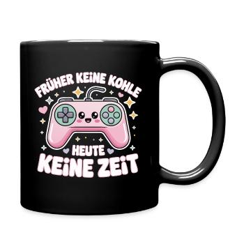 Motif de slogan rétro GamePad Design - Mug uni - noir - Droite