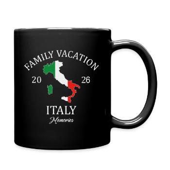 Vacances en famille en Italie 2026 Équipe de voyage en famille - Mug uni - noir - Droite