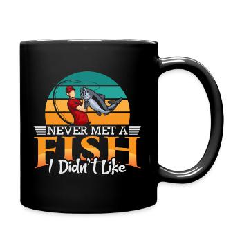 Fisherman Sport Fisherman Fishing Angler Saying - Full Colour Mug - black - Right