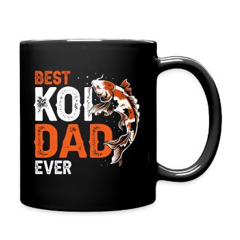 Best Koi Dad Ever Funny Koi Fish Father Pride - Full Colour Mug - black - Right