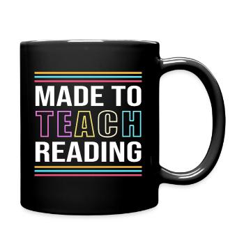 Primary School Preschool Primary School Teacher Reading - Full Colour Mug - black - Right