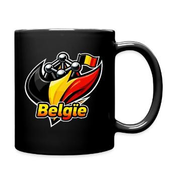 Belgium logo - Full Colour Mug - black - Right