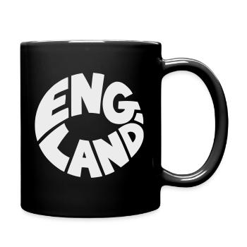 Engand Rundlogo Druckdesign - Tasse einfarbig - Schwarz - Rechts