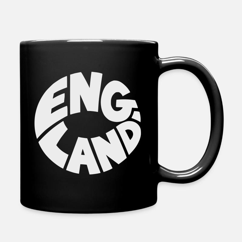 Engand Rundlogo Druckdesign - Tasse einfarbig - Schwarz