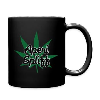 Aperi Spliff - Cannabis - Weed - Mug uni - noir - Droite
