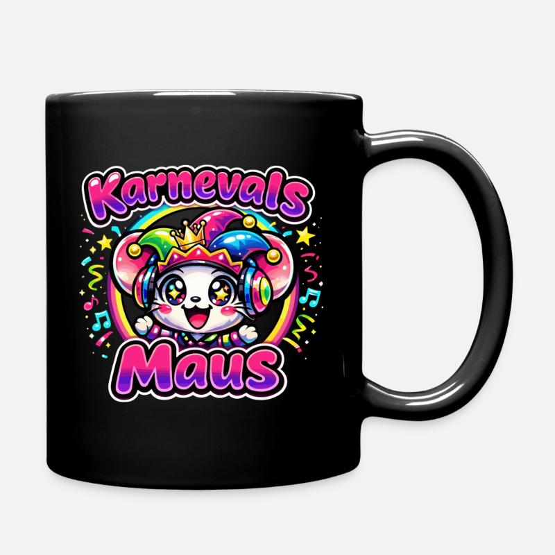 Karneval Maus Kostüm Lustig Süß Party Geschenk - Tasse einfarbig - Schwarz