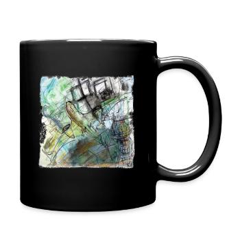 Airplane - Tasse einfarbig - Schwarz - Rechts
