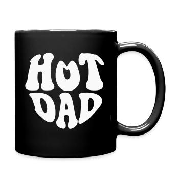 Logo du cœur Hot Dad - Couleur personnalisable - Mug uni - noir - Droite