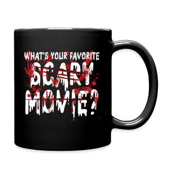 Gruselige Horrorfilm-Fans Halloween-Horrorfilm - Tasse einfarbig - Schwarz - Rechts