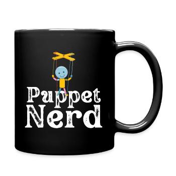 Marionnette de nerds marionnettes - Mug uni - noir - Droite