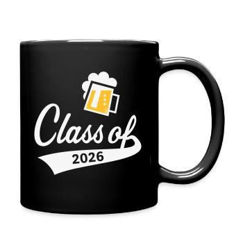 Class Of 2026 (Abschlussklasse / Bier / 2C NEG) - Tasse einfarbig - Schwarz - Rechts