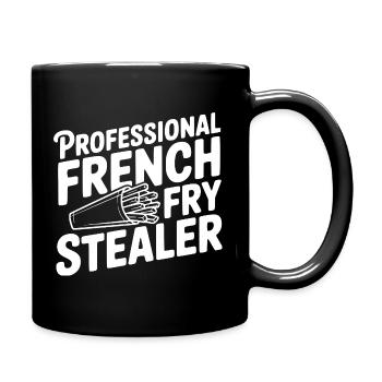 Professional French Fry Stealer - Full Colour Mug - black - Right